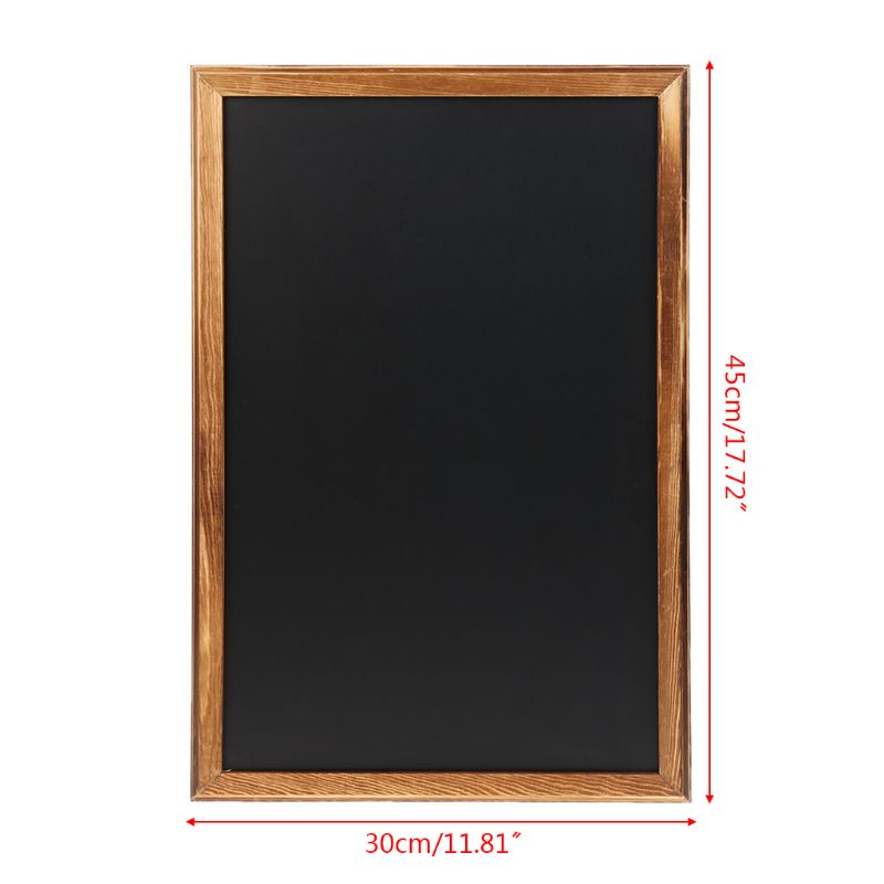 retângulo pendurado mensagem de madeira quadro negro wordpad sinal crianças placa escrita escritório material escolar