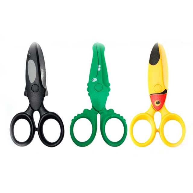 Toddler Safety scissors All Plastic Scissors for Children Left & Right  Handed - AliExpress