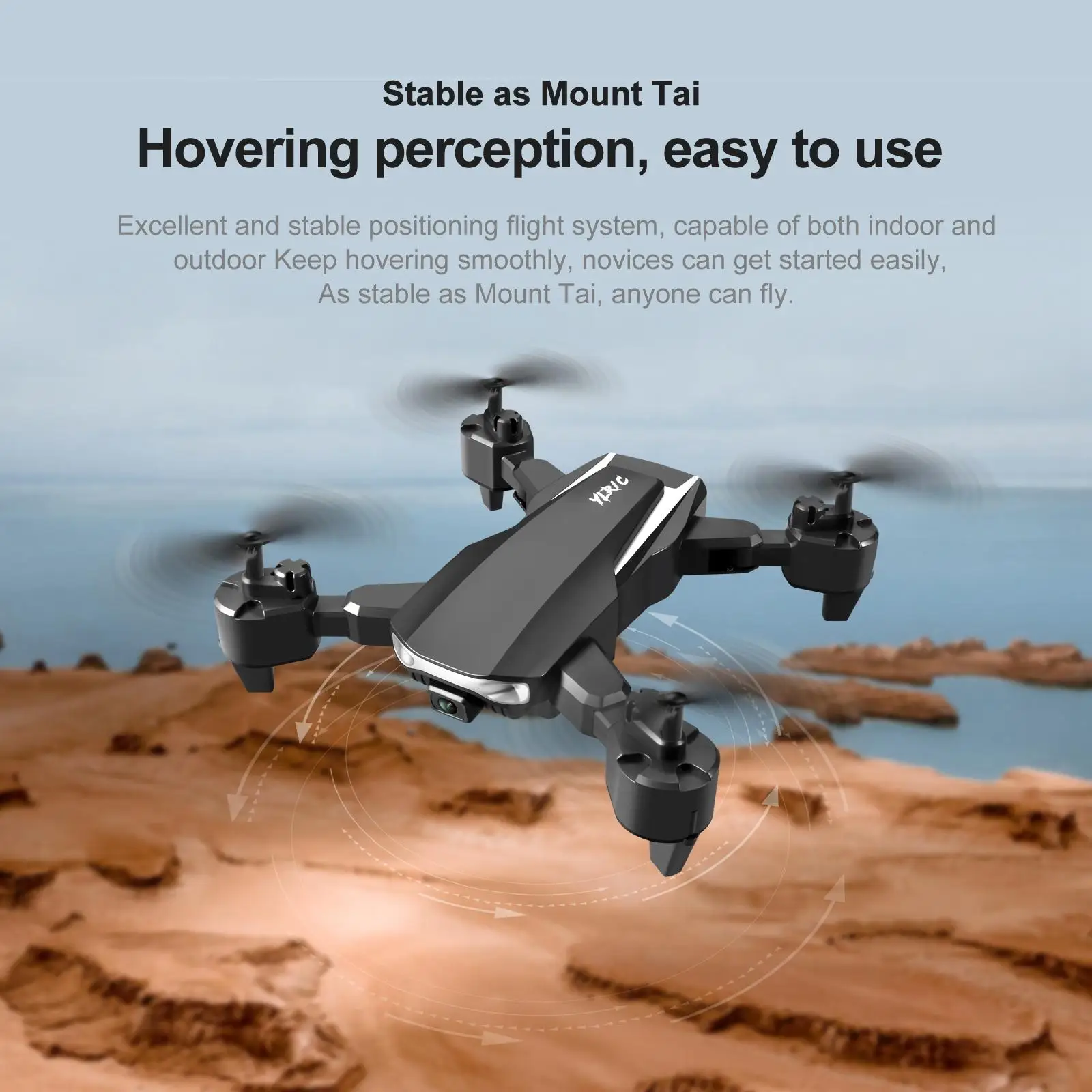RC Quadcopter 4K WiFi Headless Mode One Key Taking Off/Landing for Aerial Photography Trip