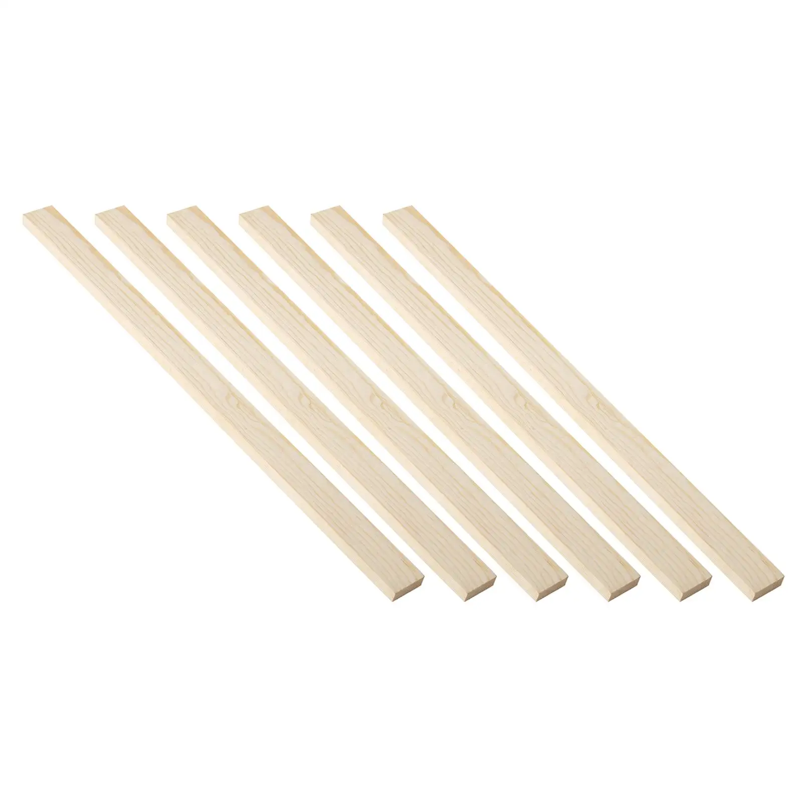 6Pcs Length 40cm Wooden Rolling Pin Guides Measuring Dough Strips for Dough Thickness