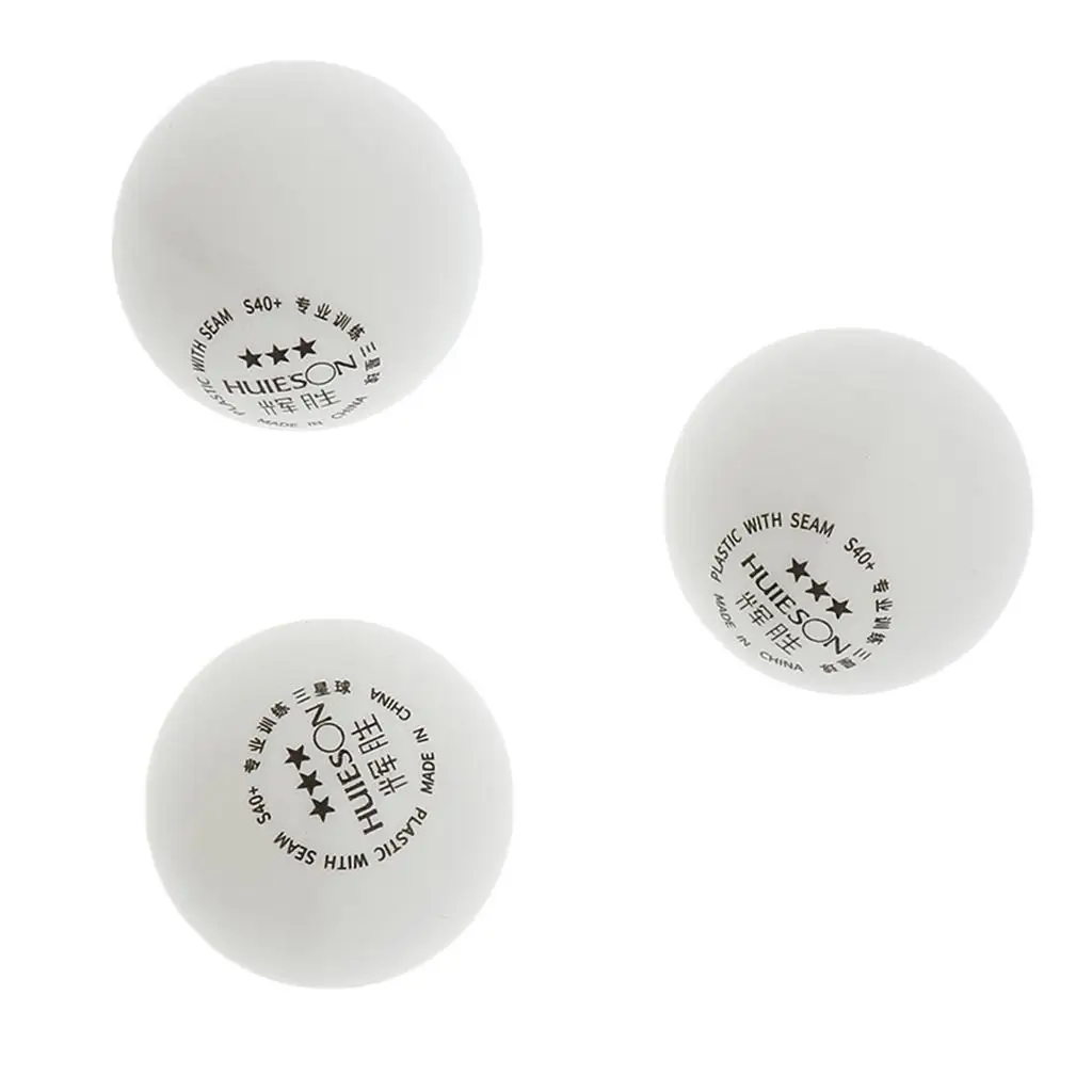 3-Star 40+mm White Table Tennis Balls,Advanced Ping Pong Ball - Set of 3