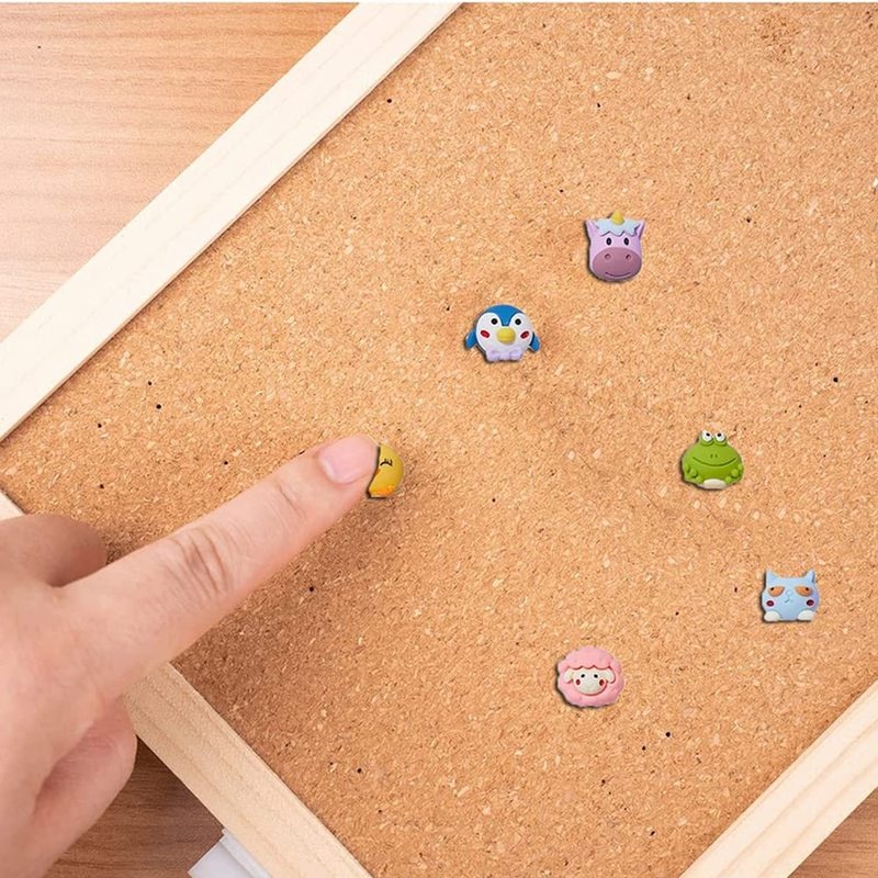 Description Picture 5 of item10pcs Decorative Animal Push Pins,Mini Thumbtack for Photo Wall Map Cork Board Rabbit Mouse Bear Sheep Penguin Chick Drawing Pin