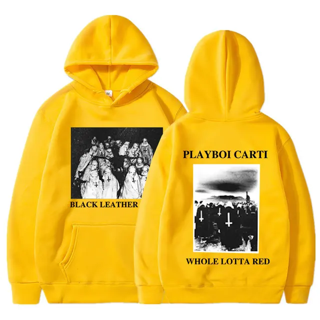 Rapper Playboi Carti Hoodies Devil Hip Hop Fashion Oversized Pullover  Streetwear Music Album Whole Lotta Red Hooded Sweatshirts - AliExpress