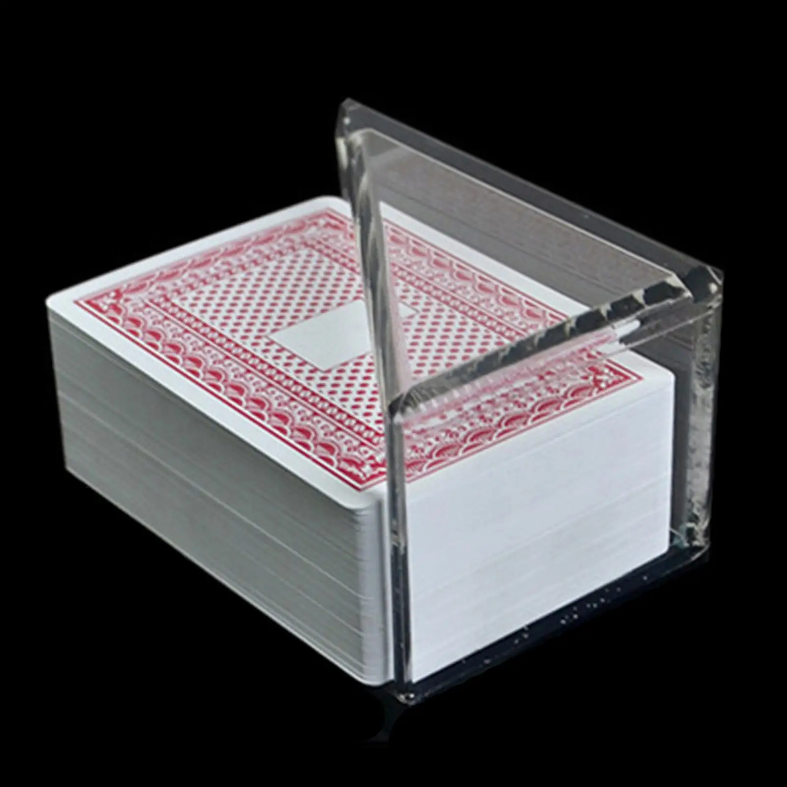 Reject Board Transparent Black Acrylic Base Luxury Layout Poker Rack Playing Cards Board Game for Gaming Games in