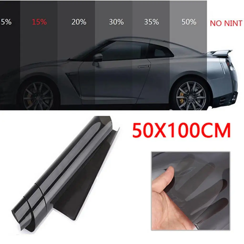 2x 15% VLT Car  Window Thermal Insulation Film Tint Film - 50x100cm