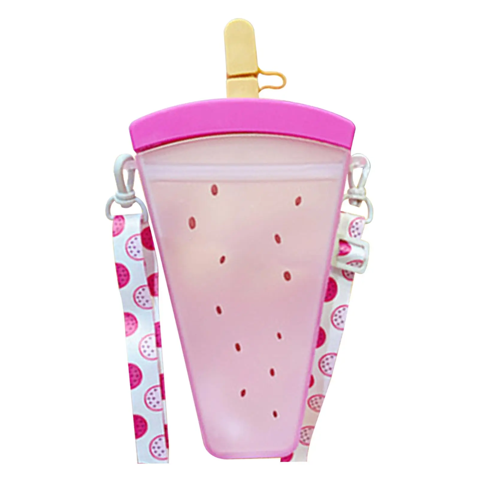 Water Bottle with Straw Juice Drinking Cup for Summer Camping Birthday Gift