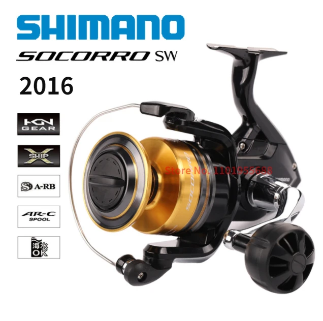 2016 Shimano Socorro SW Fishing Rotary Spool 5000 6000 8000 10000