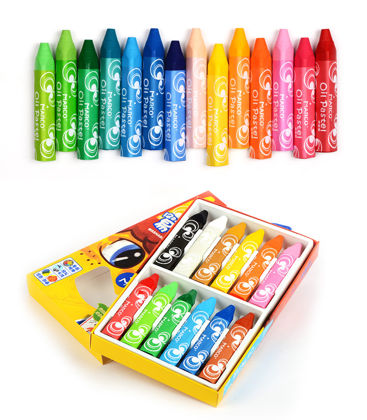 Pintados à Mão Marco Pintura Infantil Estudantes Colorir Triângulo Crayon 12-cor Colorido Óleo Pastel 1150op 6 Computers & Electronics