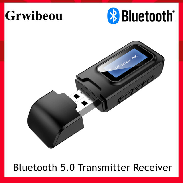 Usb bluetooth 5.0オーディオレシーバートランスミッター3.5ミリメートルauxジャックrcaワイヤレスアダプタドライバフリーのusbドングルのためのテレビカーpcヘッドフォン  - AliExpress