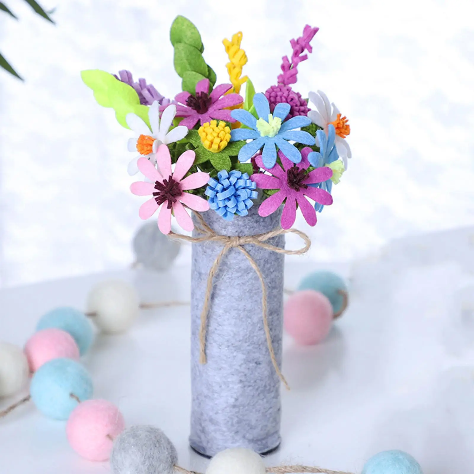 Flower Craft Kit for Kids DIY for Mum Gift Art Children Bouquet Craft Toys