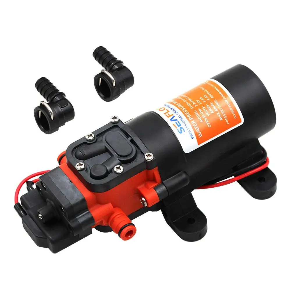 Diaphragm Water Pressure Pumps 12V 1.2 GPM 35PSI Self-priming Water Pumps