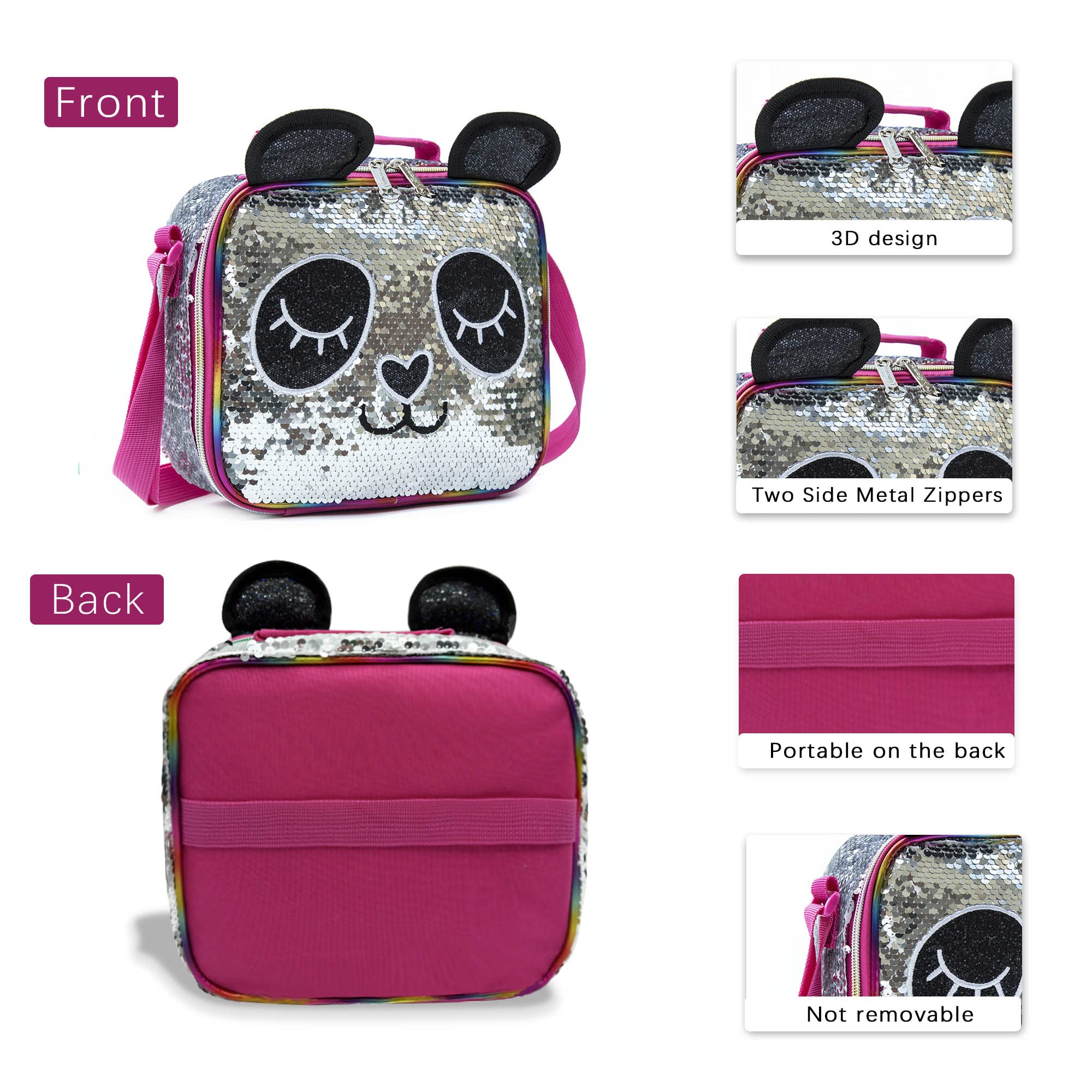 Insulated Gsequins Lunch Bag for Kids, Kids