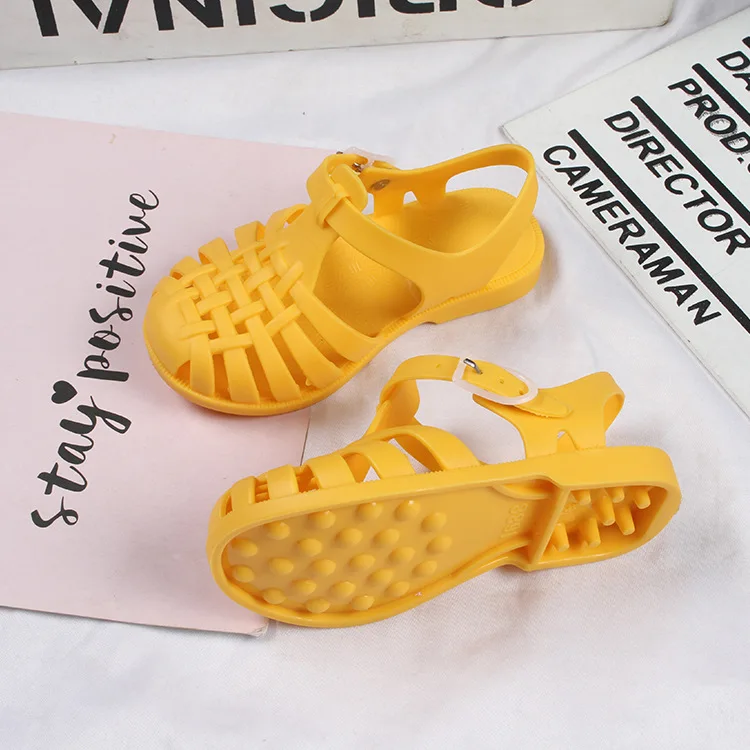 girl princess shoes Summer Children Sandals Baby Girls Toddler Soft Non-slip Princess Shoes Kids Candy Jelly Beach Shoes Boys Casual Roman Slippers children's sandals near me