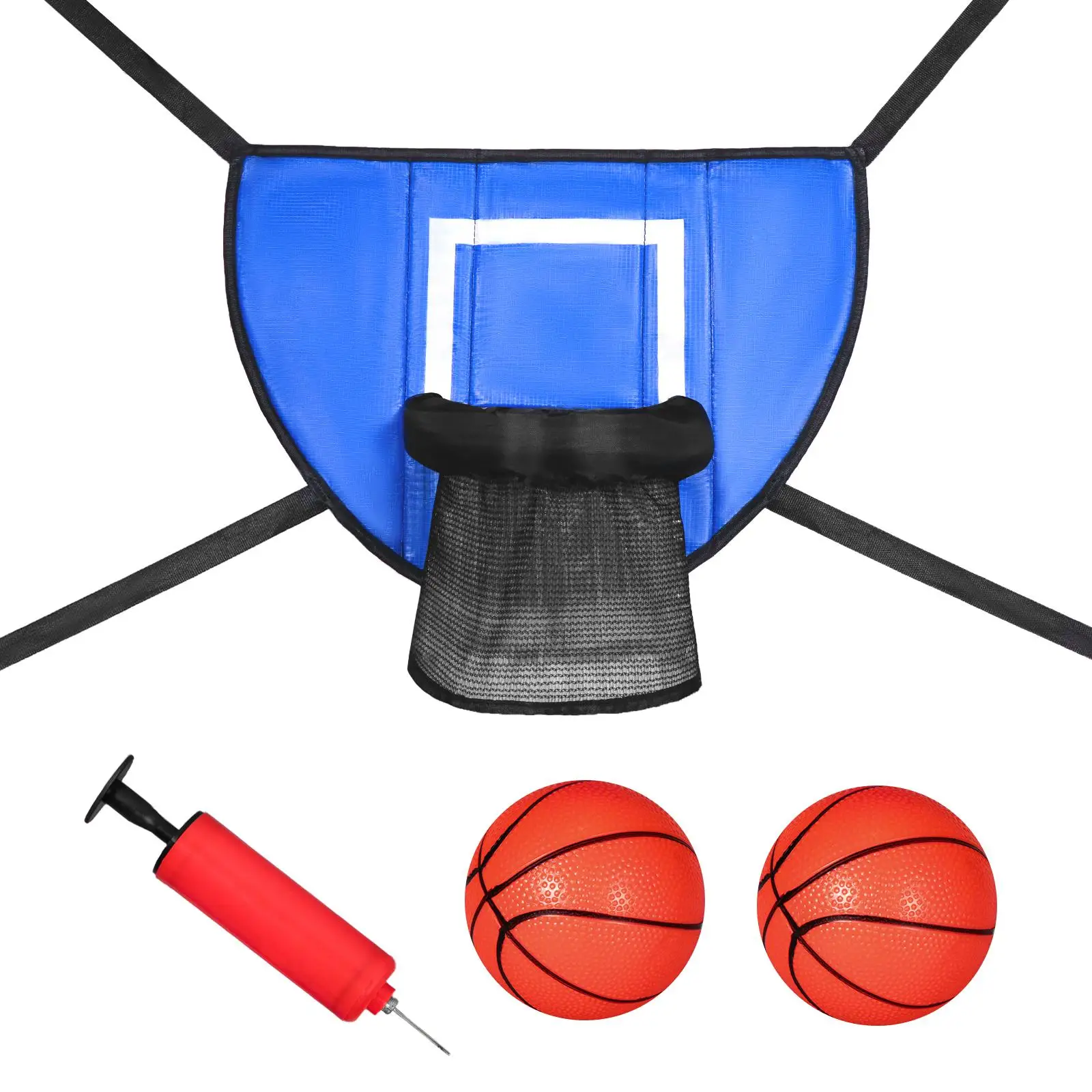 Mini Trampoline Basketball Hoop with Connection Ropes Trampoline Accessories