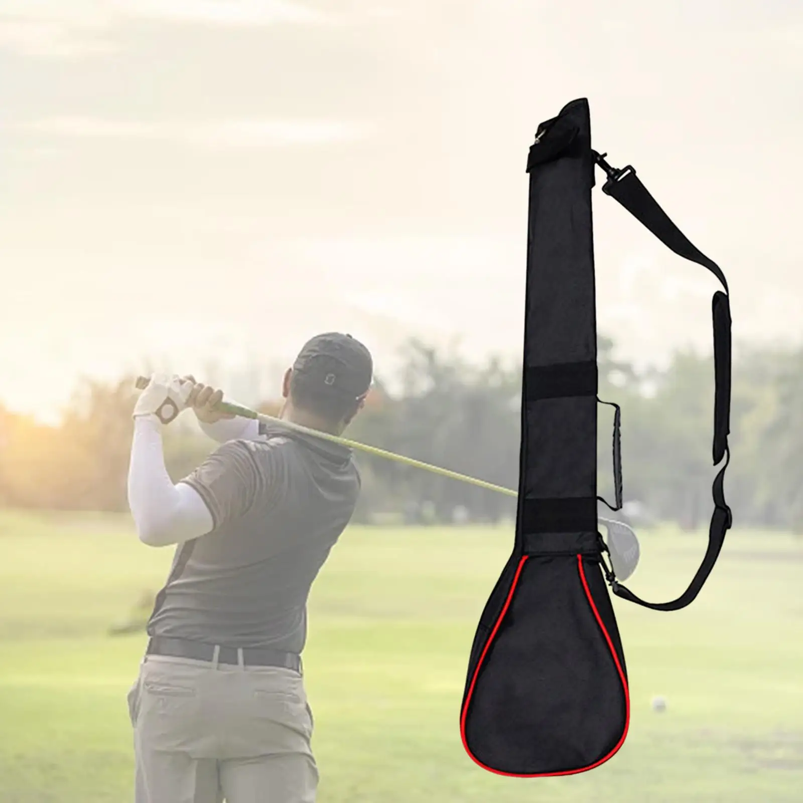 Golf Carry Bag Foldable Golf Club Bag Holding up to 3 Golf Clubs for Training Practice Outdoor Use Comfortable to Carry Durable