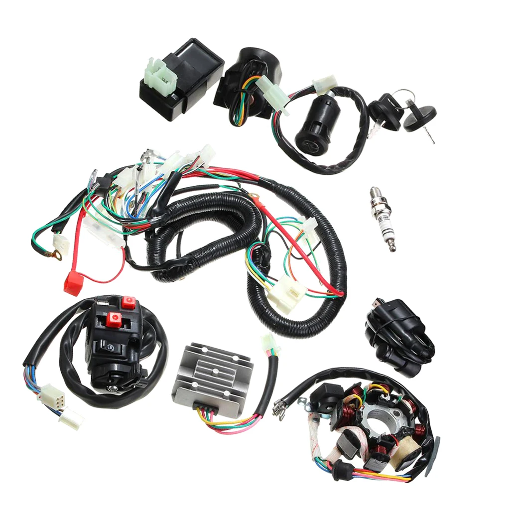 Wiring Harness Solenoid Coil  CDI For 125 150 250cc Motorcycle ATV