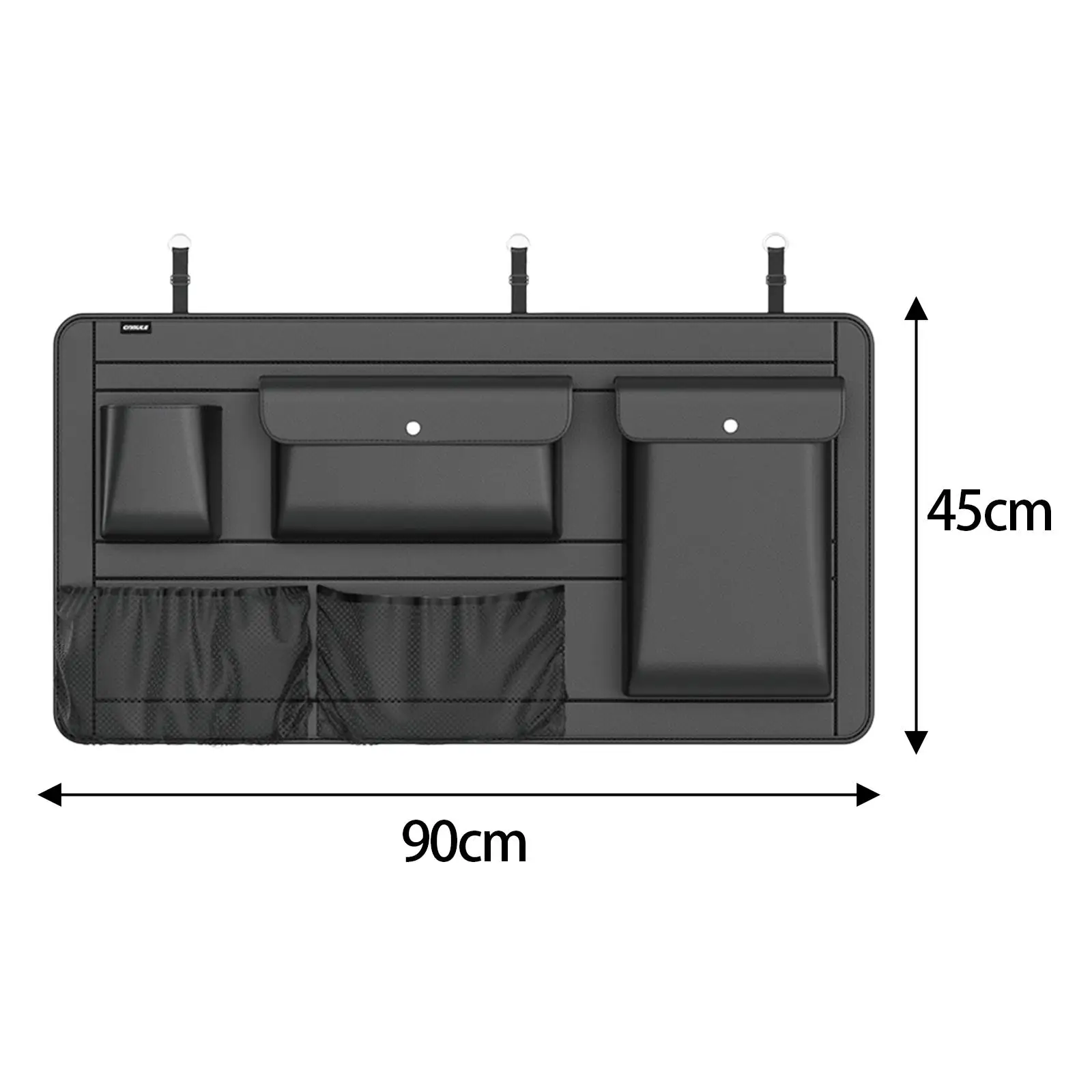Car Trunk Backseat Hanging Storage Organizer Sturdy Large Capacity 35x18inch