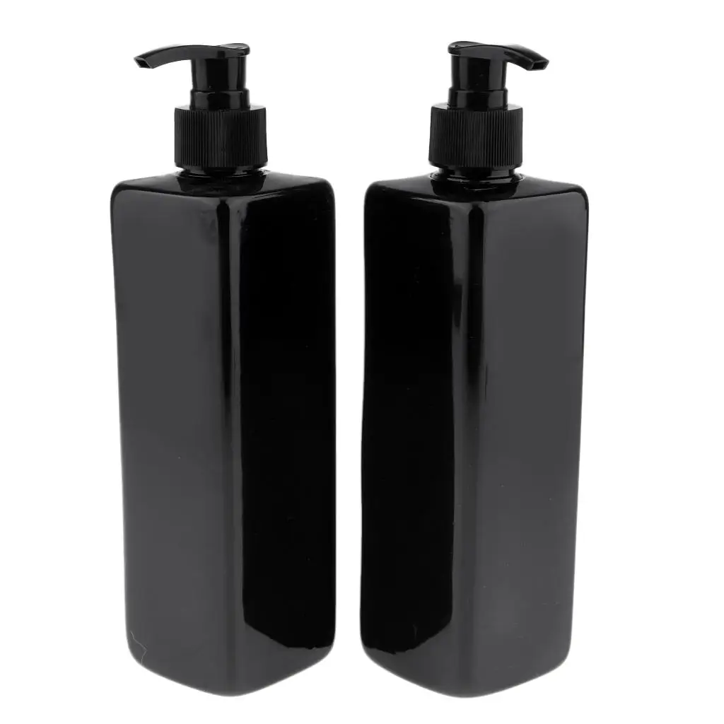 Lot 2 Pump Bottles Refillable Containers Dispenser  for Essential Oils, Lotions and Liquid Soap,  Various Colors