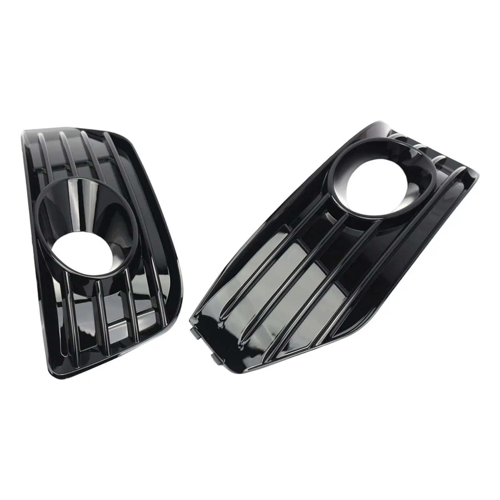 2 Pieces Fog Light Cover Grilles Car Front Bumper Car Accessories Fog Lamp Cover Insert for VW T5.1 Sportline 2010-2015