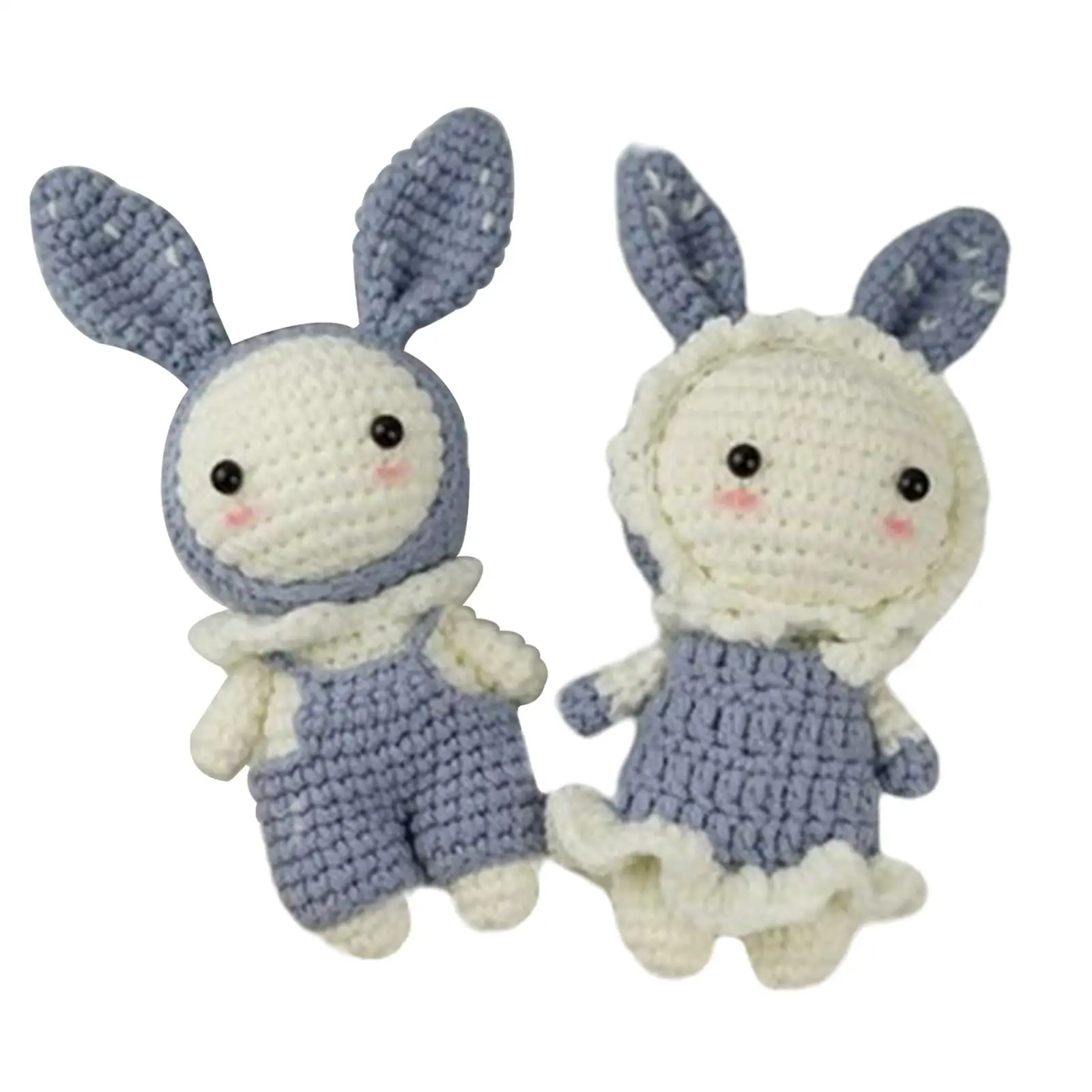 Complete Beginner Crochet Set Rabbits Crochet Craft Set Needlework Includes Yarn, Hook, Accessories Baby Toy for Adults Gift