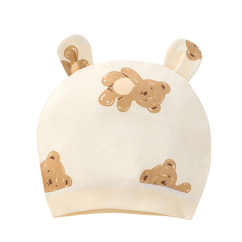 Nette Frühling Infant Krankenhaus Beanie Neugeborenen Baby Mädchen Baumwolle Hut Tolddler Junge Weiche Single-Schicht Hut Hut – Detail 8