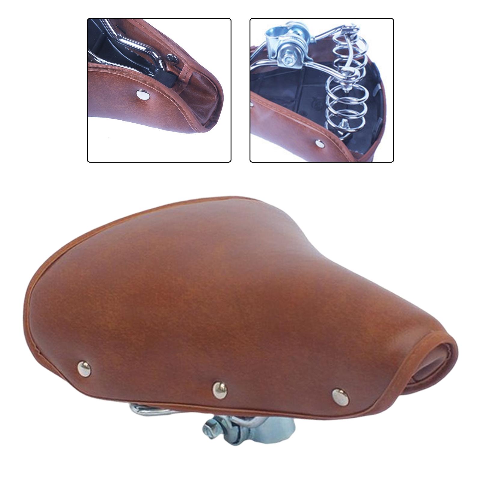 Retro Bicycle Saddle Mountain Waterproof Spring Shock Absorber Cycling Seat