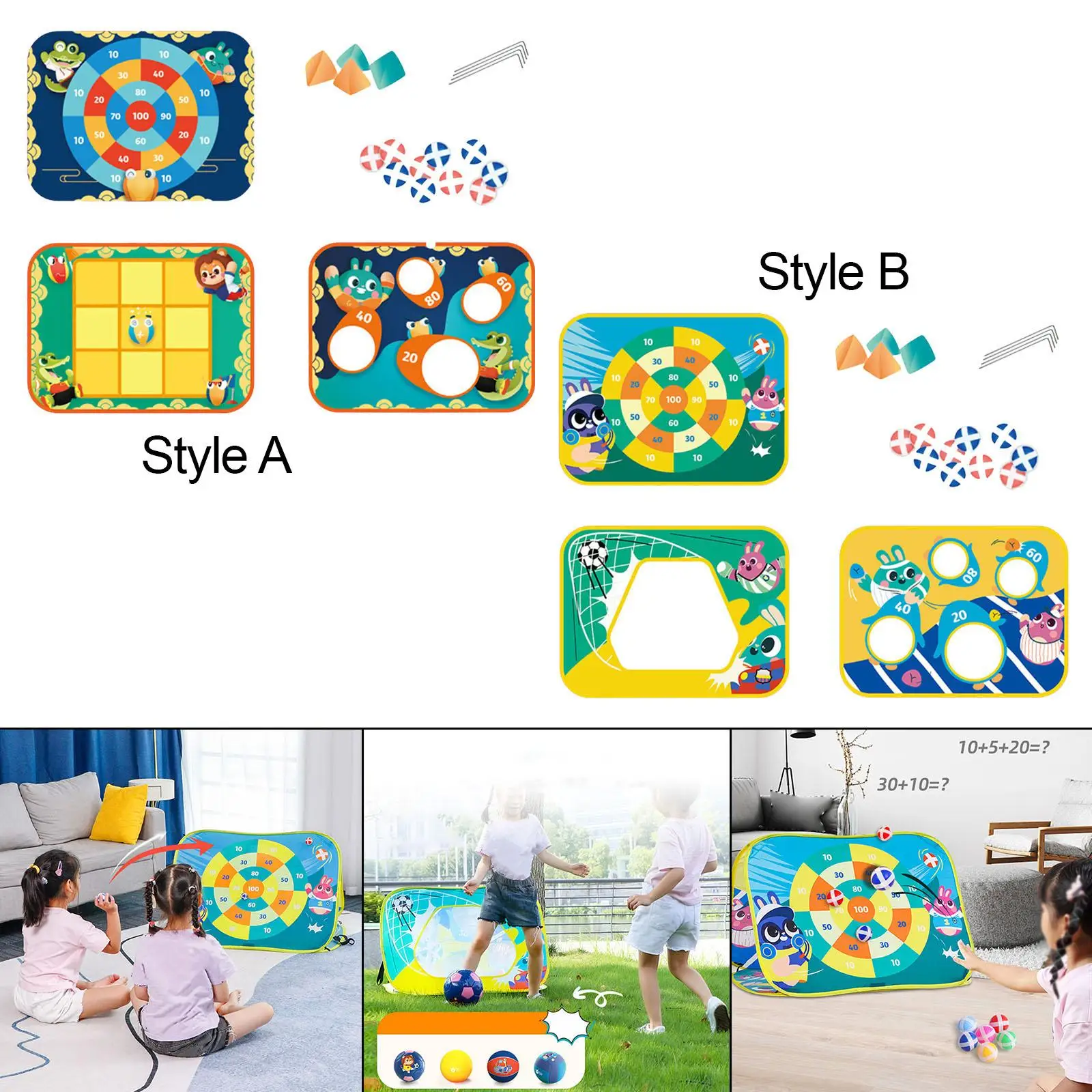 Sticky Ball Toss Educational Board Games Portable for Game Outside Training