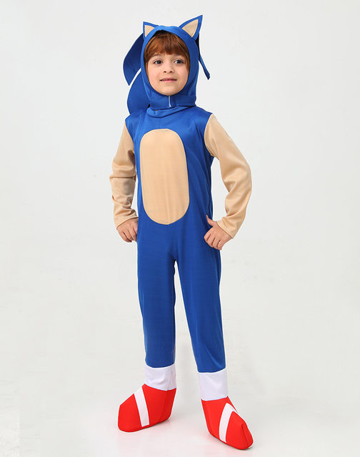 Sonic Childs Speedy Blue Heroic videogioco personaggio più veloce dolcetto  o scherzetto bambini Halloween Carnival Costume Cosplay - AliExpress