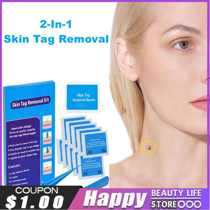 Best of 2In1 Painless Skin Tag Removal Kit Mole Wart Remover Micro Skin Tag Treatment Removal Meat Nevus Corns Warts Skin Tag Care Tools Reviews & Tips