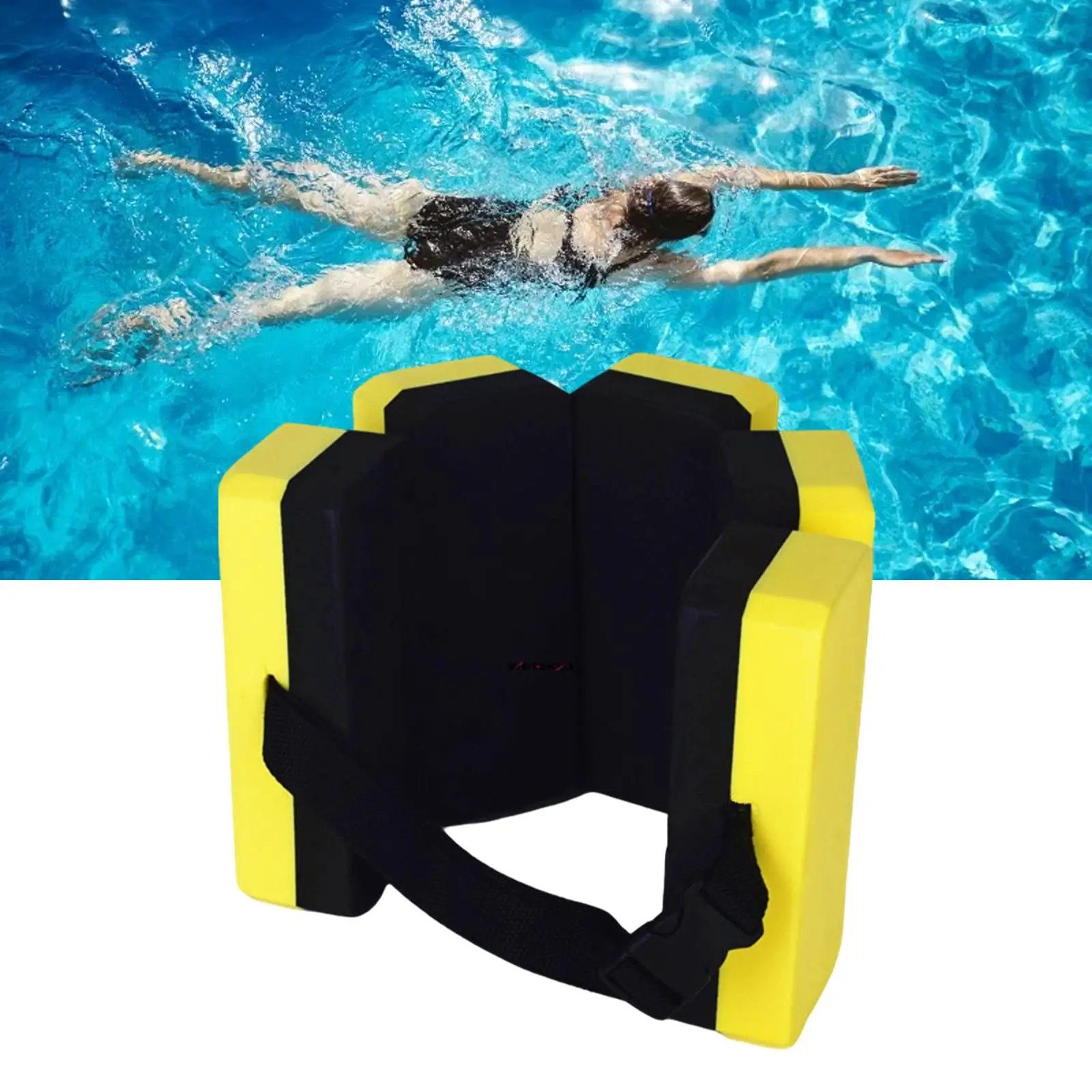 Swimming Belt Training Aid Waist Floating Water Jogging Belt Swim Floating Board Back Floats Waistband for Children Adults Kids