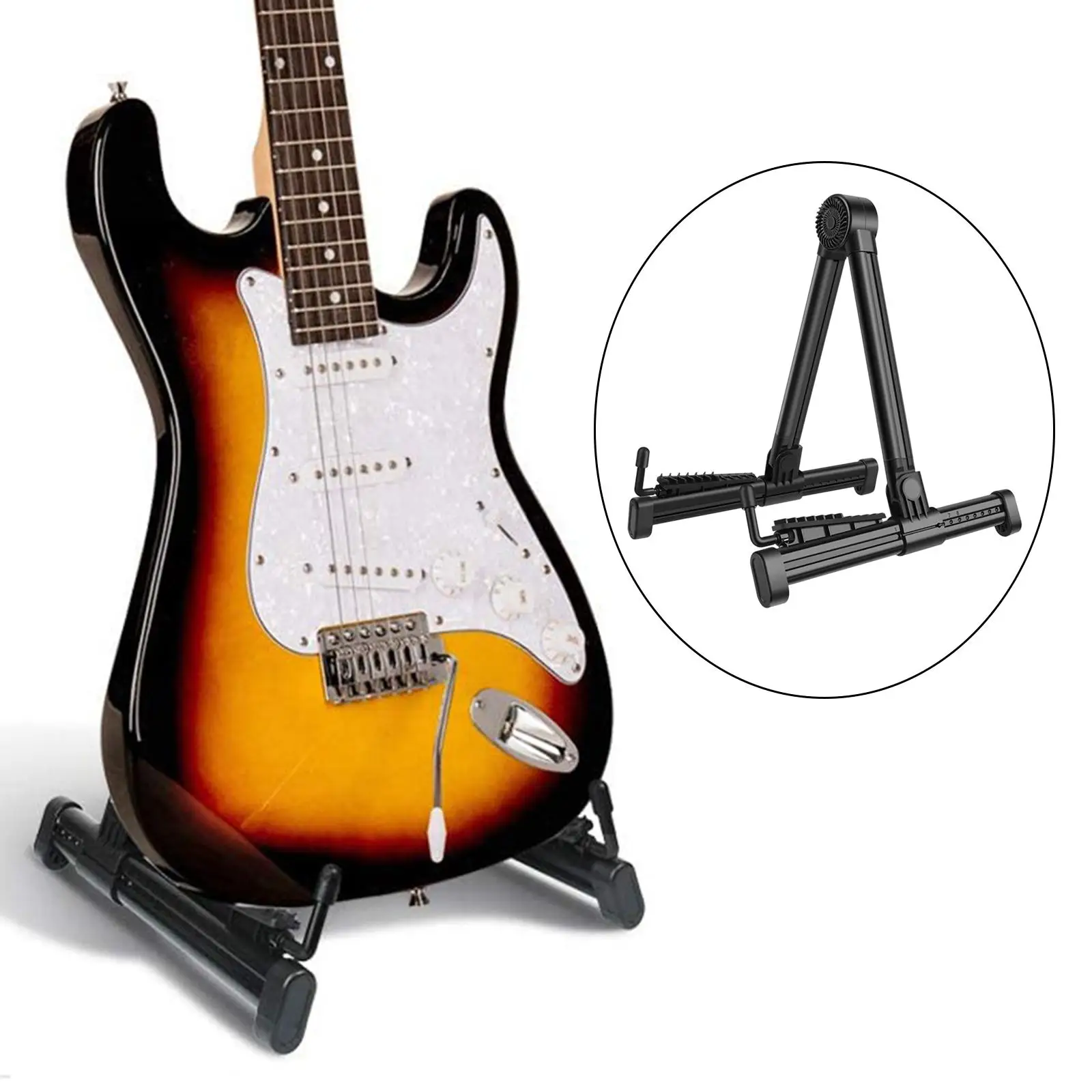 Professional Guitar Stand A Frame Musical Rack Holder for Acoustic Electric Guitar Bass Accessories