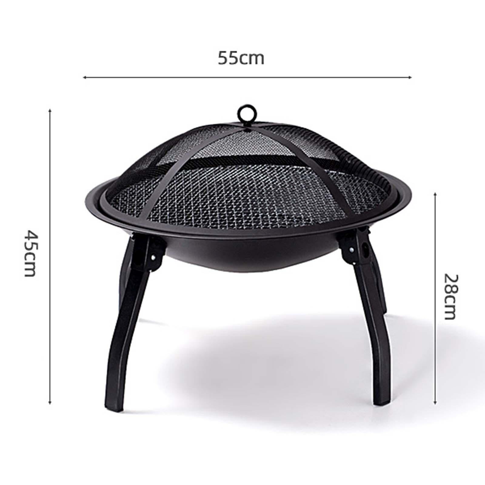 Creative Portable Outdoor Brazier Folding  Campfire  Garden Fireplace Cooking Utensil for Camping Deck Porch Outdoor