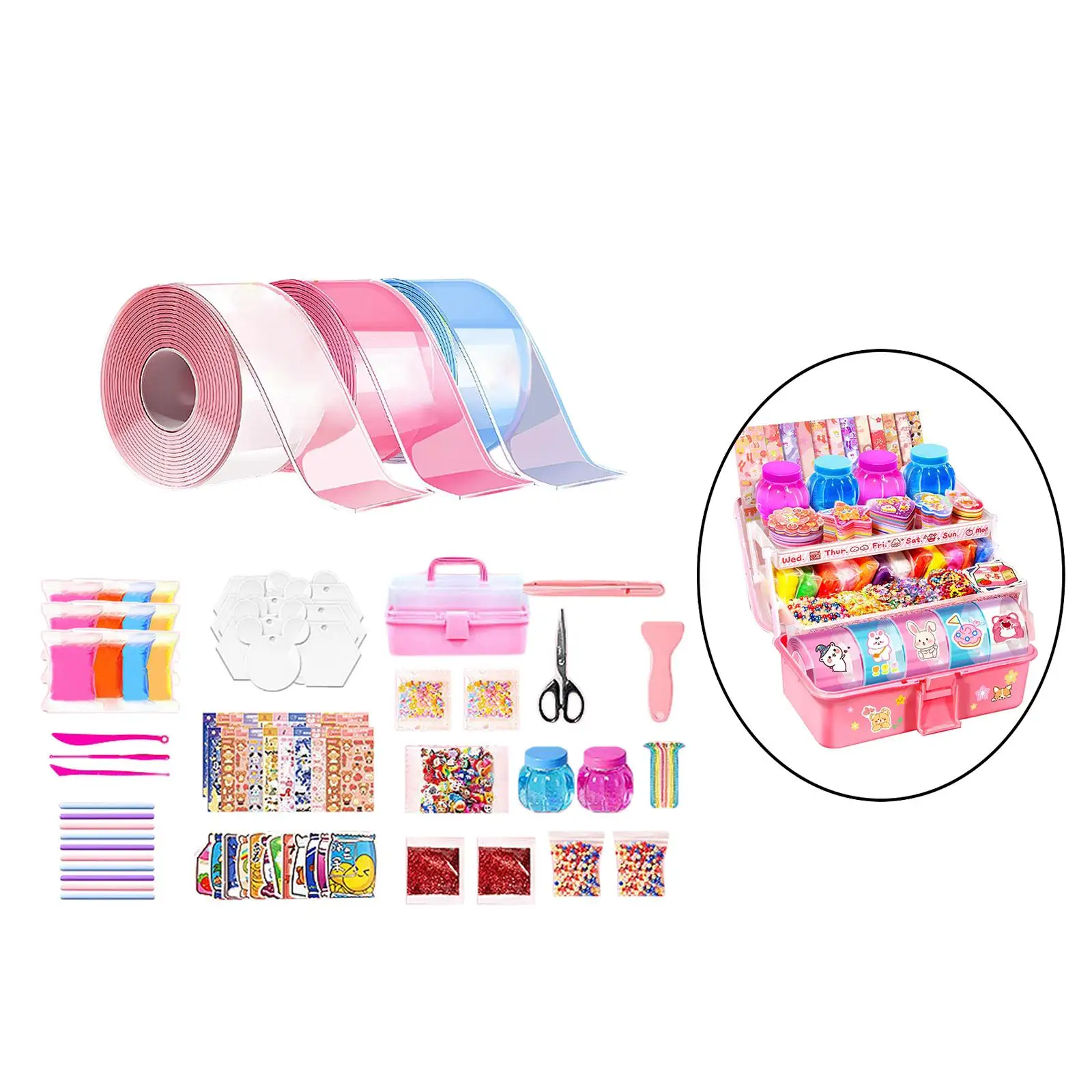 Nano Tape High Sticky for Classroom DIY Craft Educational Toy Blowing Bubble