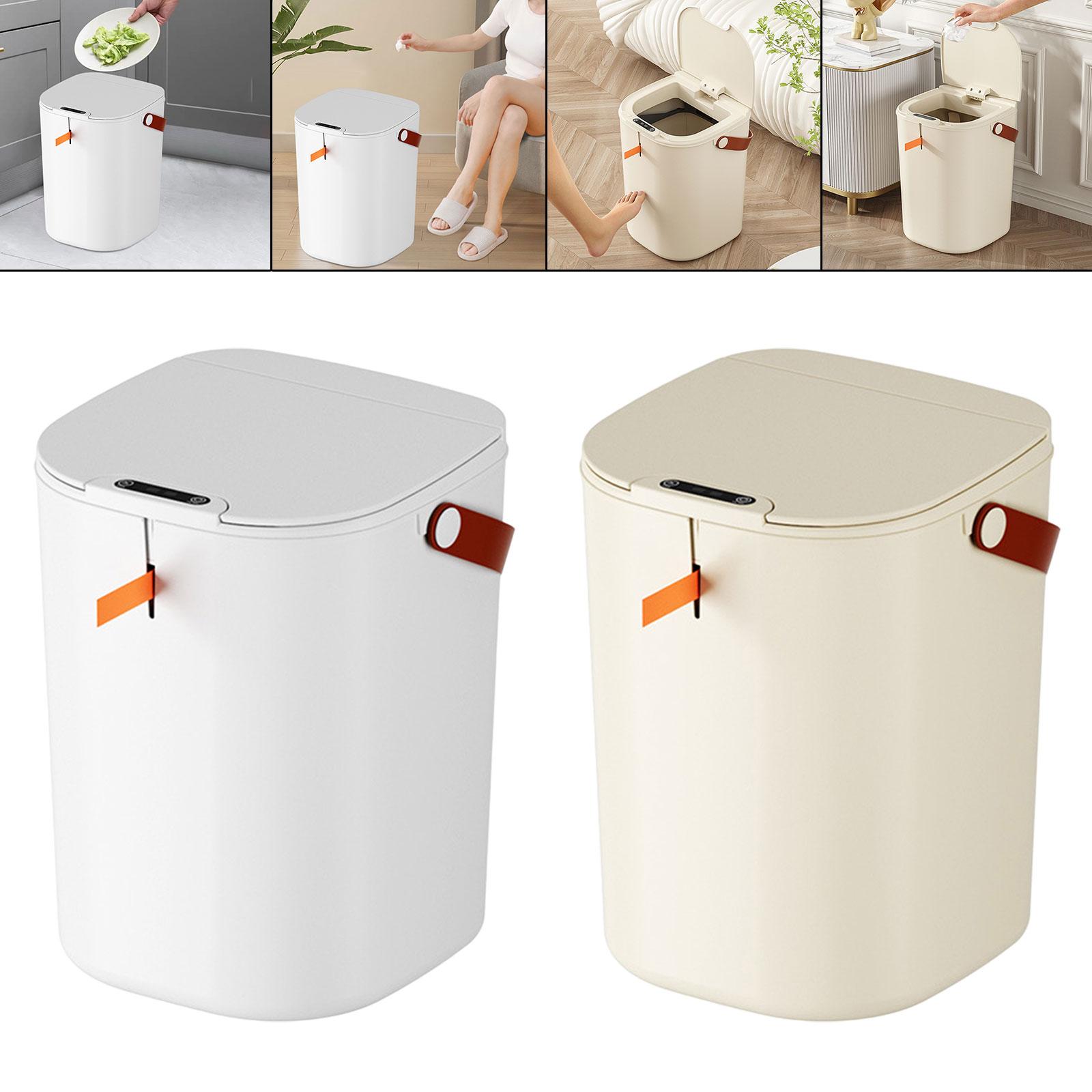 Touchless Trash Can Electric Garbage Bin Automatic Garbage Can Smart Trash Can for Office Laundry Living Room Bathroom