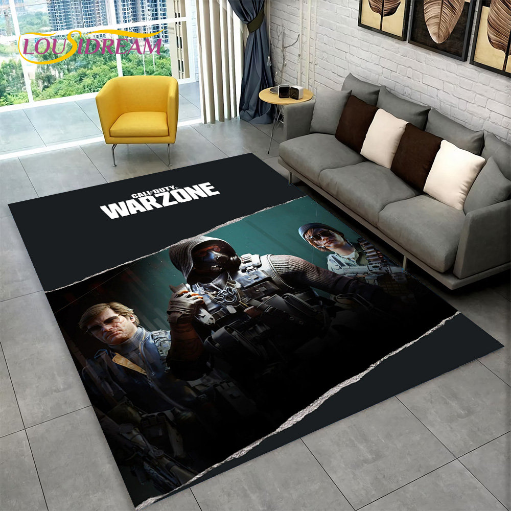 tapis de jeu cod call of zone de jeu chambre décoration de polymère de sol non jeu pour enfants