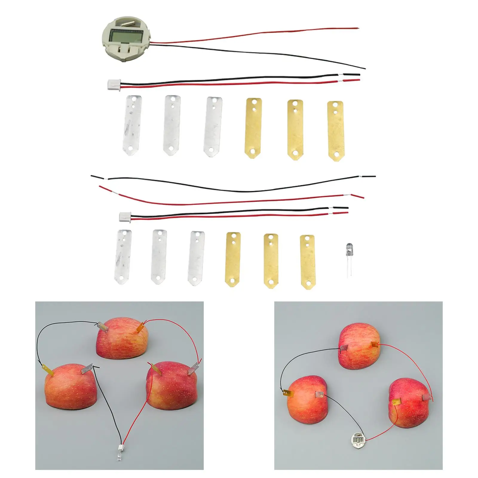 DIY Fruit Battery Diy Energy Kits Potato Electricity Experiments Toys for Kids Toddlers Preschool Children Birthday Gifts