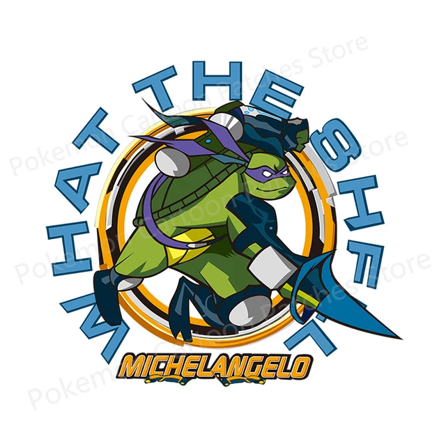 Teenage Mutant Ninja Turtles Fusible Patch Sticker Clothing Thermoadhesive  Anime Patches for Men DIY T-shirt