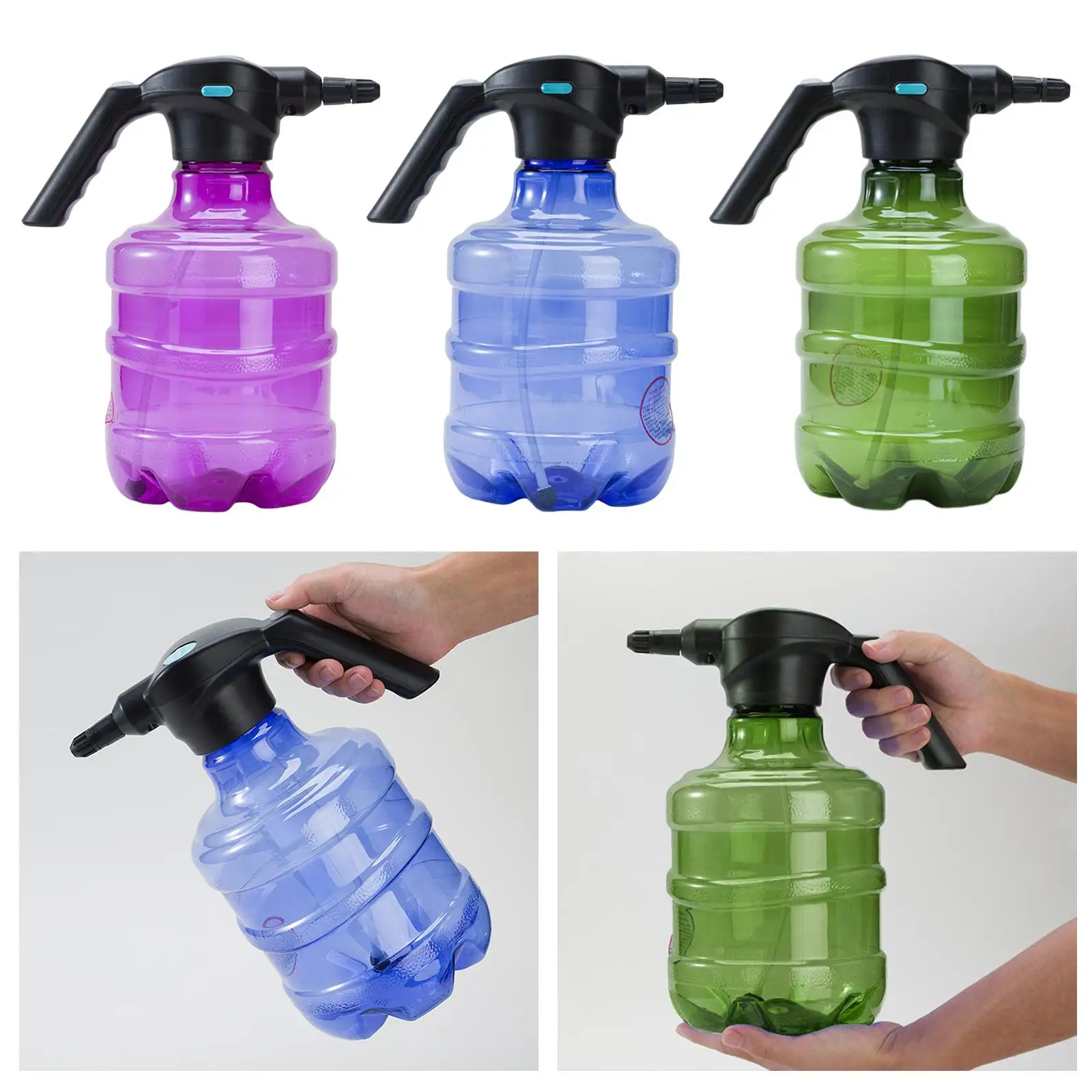 Electric Spray Bottle with Adjustable Spout Automatic 3L Capacity Multi Use Indoor Watering Plants for Household Cleaning