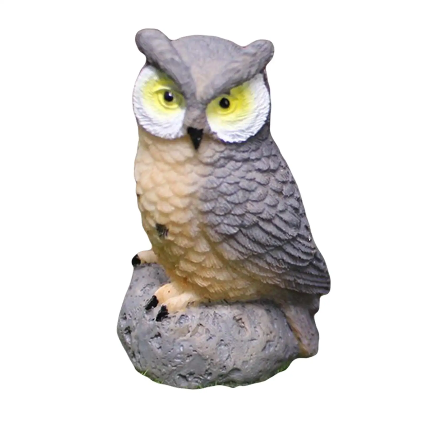 Mini Owl Figurines Fairy Garden Accessories Resin Miniature Birds for Bonsai Craft Decor Micro Landscape Plant Pot Dollhouse