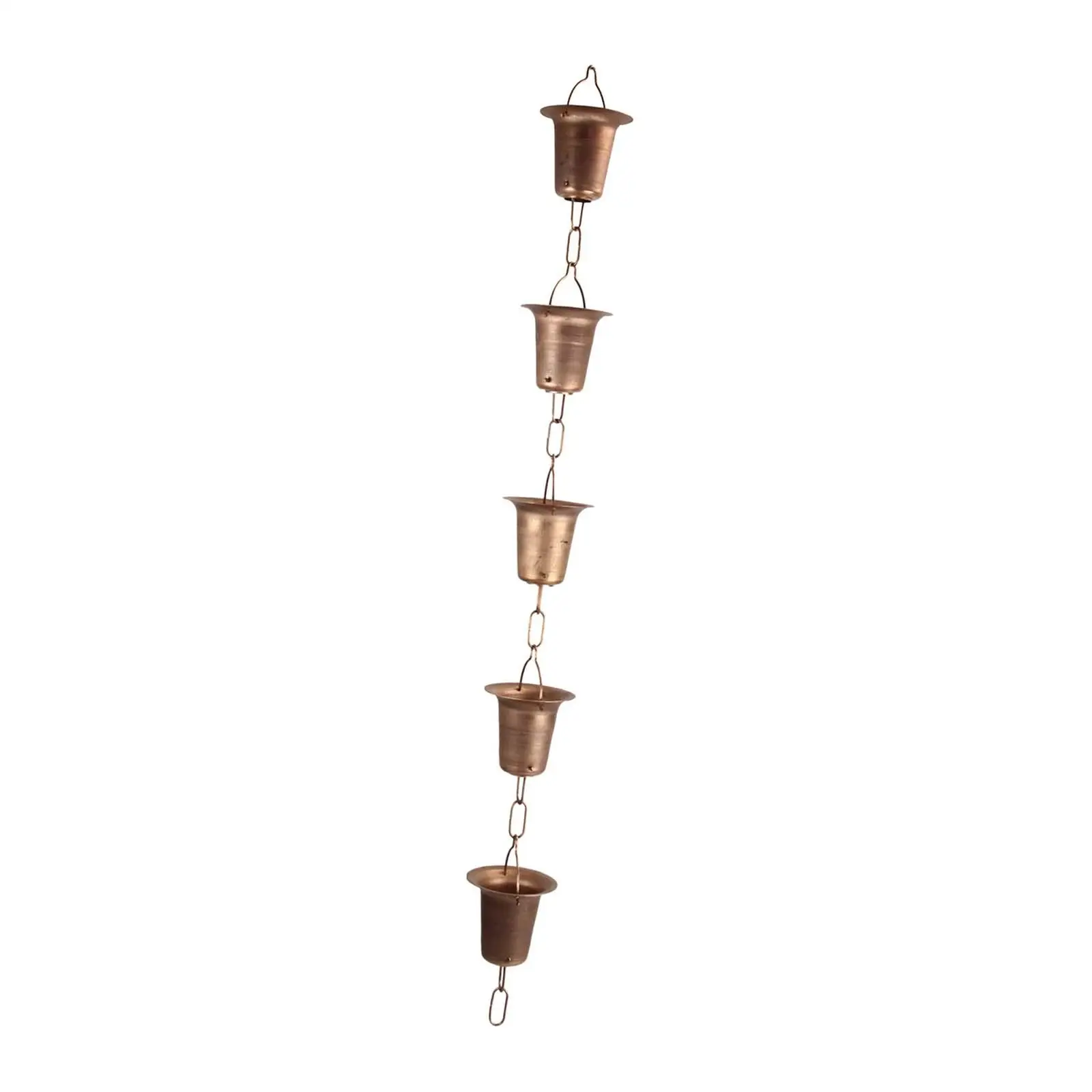 Rain Chains Cup Rain Chain Rain Collectors Cups Decorative Replacement Downspouts Outside for Roofs Gazebos Backyard Home Sheds