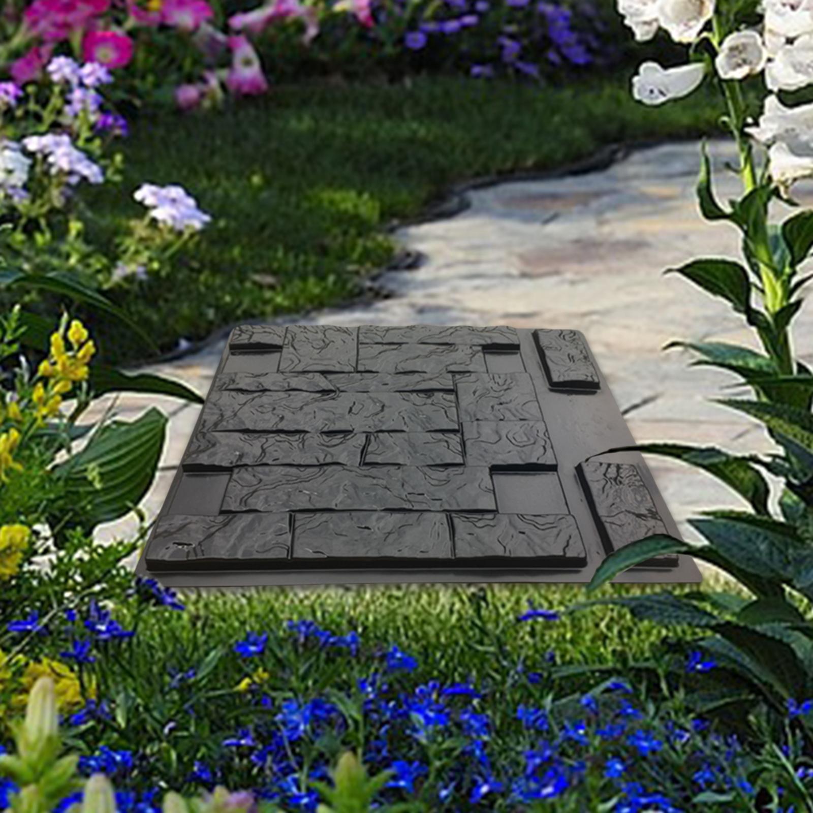 Concrete Molds Decorative Irregular Tiles Wall Decor Wall Panels Pattern Texturing Wall Bricks Mold for Gypsum Flagstone Outdoor