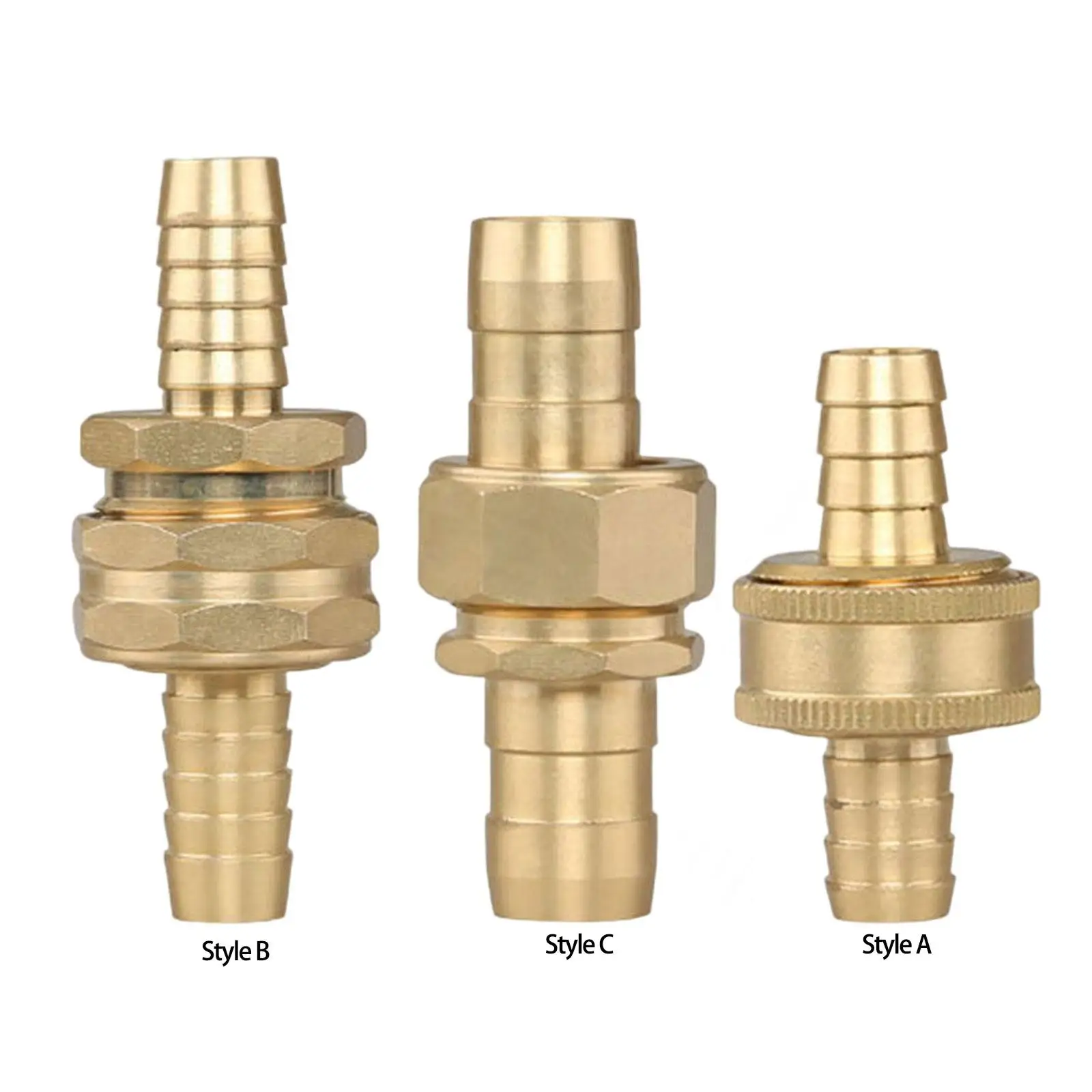 Brass Hose Connector Nozzles Coupling Heavy Duty Extend Adpater Quick Coupling