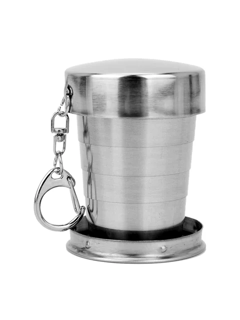 75/150/250ml Portable Stainless Steel Foldable Cup Outdoor Travel