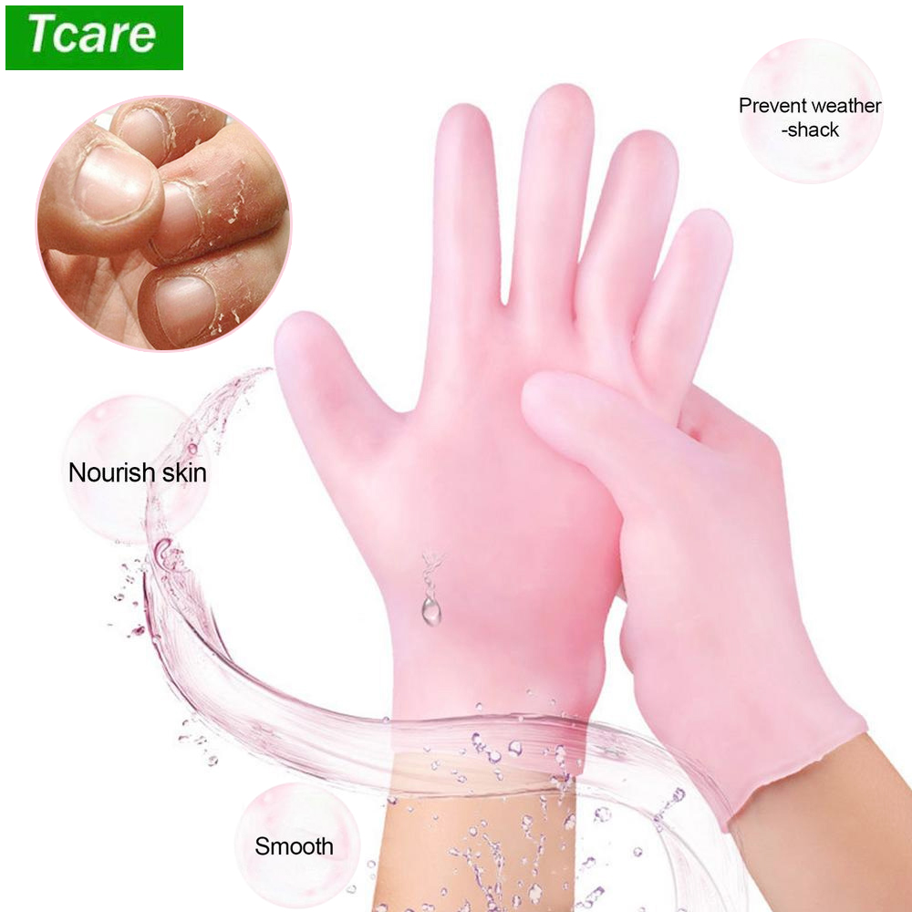 Best of Tcare Reusable SPA Gel Gloves Moisturizing Whitening Exfoliating Smooth Beauty Hand Care Silicone Hand Glove Waterproof Cleaning Reviews & Tips