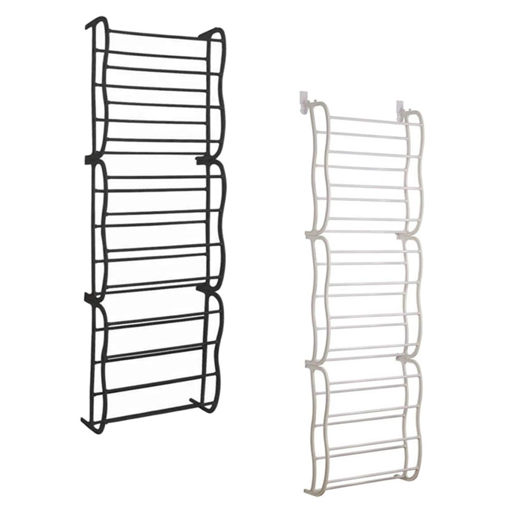 36 Pairs Assembly Over the Door Shoe Organizer Rack Hanging Shoe Shelf