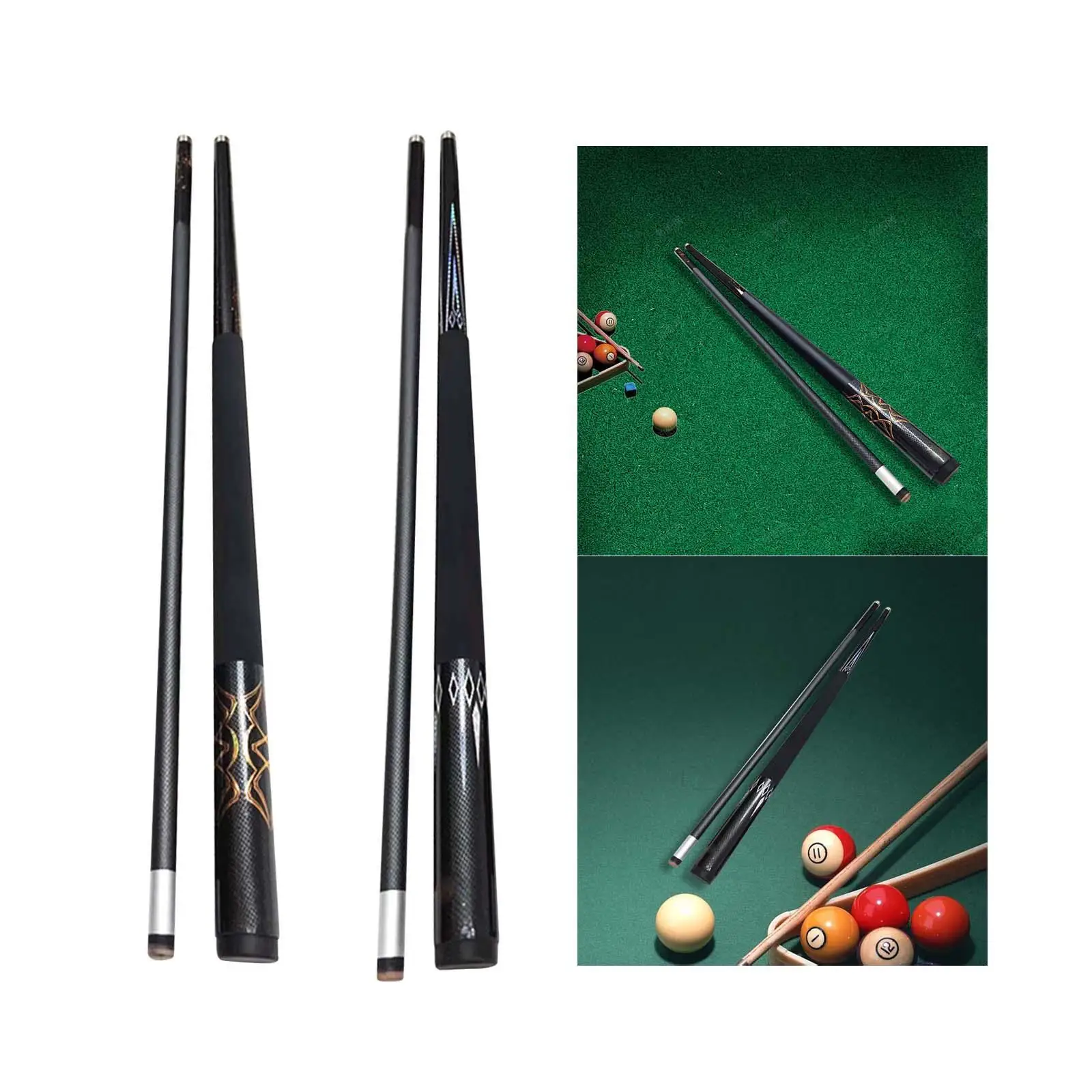 Pool Cue Nine Ball Pool Cue Split Full Size 58