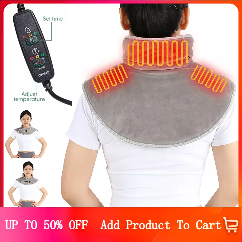 Best of Electric Heating Shoulder Neck Pad USB Pain Relief Massager Brace Wrap Electric Thermal Compress For Neck Shoulder Relieve Fatig Reviews & Tips