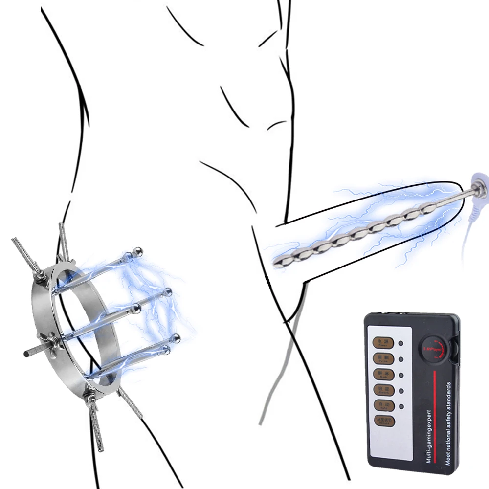 Tanie SM erotyczne Electro Shock Anal Expander regulowany metalowy tyłek cipki Dilator podwórko sklep