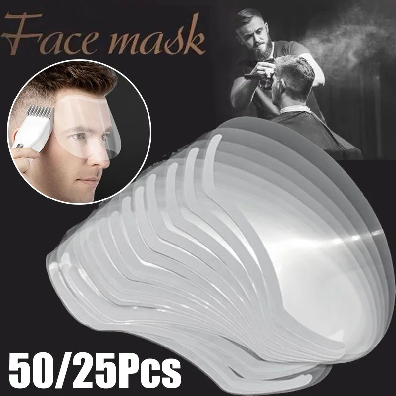 Best of 50 / 25Pcs Disposable M Shape Self-adhesive Salon Make Up Shower Face Shields Visors Masks For Hairspray Beauty Hair Styling Tools Reviews & Tips