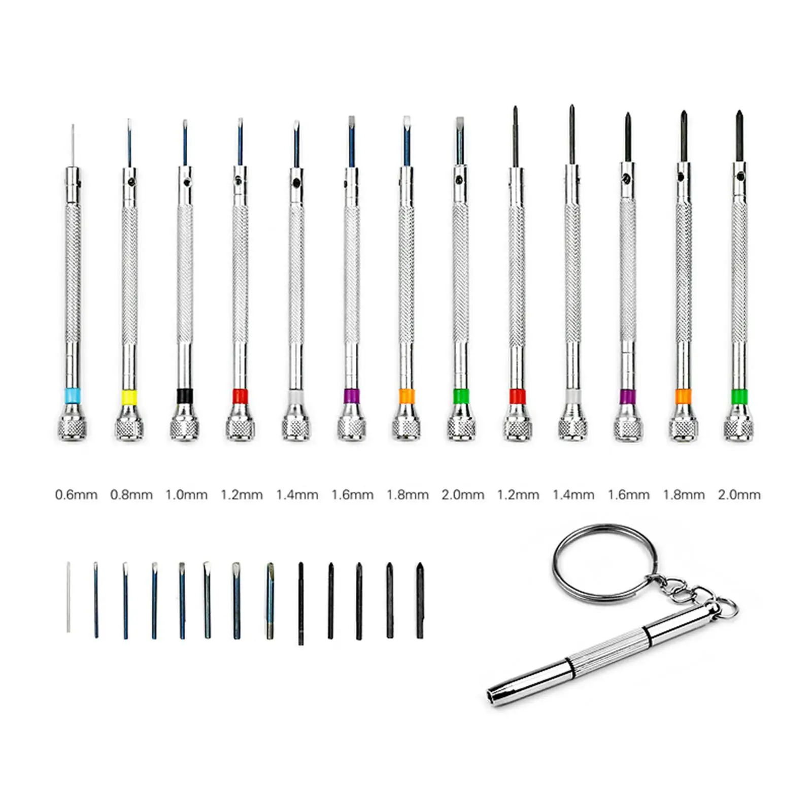 13 Pieces Watch Repair Screwdriver Set Premium Mini Watchmaker Home Sturdy for Watch Electronices Laptop Jewelers Repair Parts